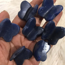One (1) gorgeous Dark Blue Quartz  butterfly