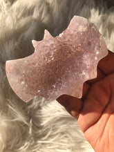Large lavender Amethyst druzy bat 5 Halloween shapes
