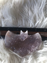 Large lavender Amethyst druzy bat 5 Halloween shapes