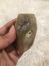 White Amethyst druzy Coffin 1 Halloween shapes