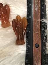 One 2 inch Strawberry Quartz Angel