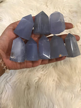 Lovely Blue chalcedony Crystal Point
