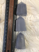 Lovely Blue chalcedony Crystal Point