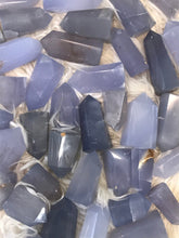 Lovely Blue chalcedony Crystal Point