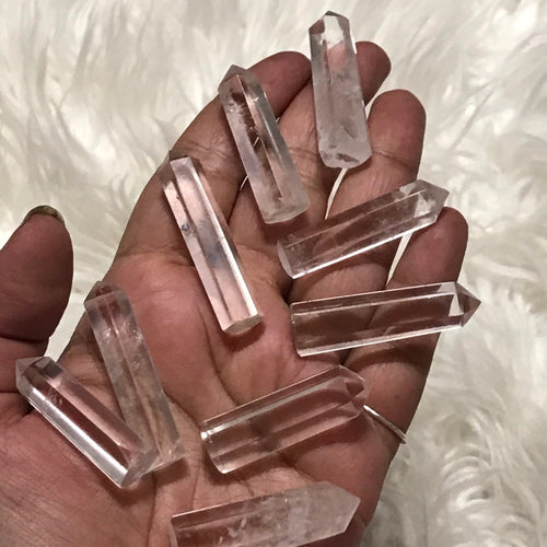 One Clear quartz Point less than 2 inches