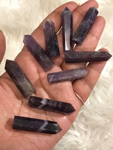 One chevron Amethyst Point around 1.5 inches