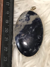 Large Sodalite Pendant In Sterling Silver 2