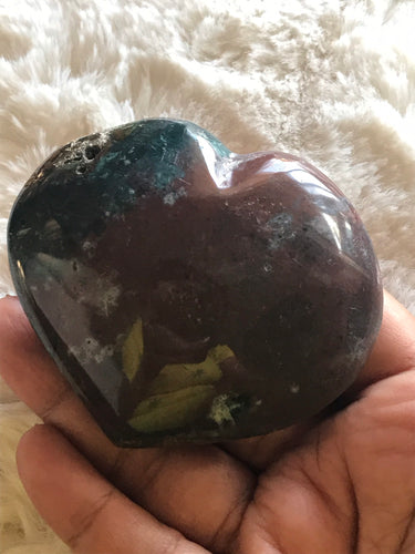 Large Ocean Jasper Heart