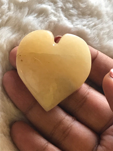 Yellow aventurine  Heart