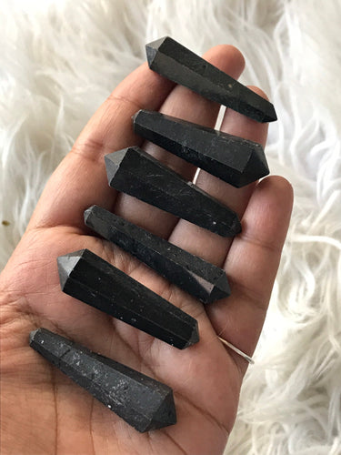 Black tourmaline Double Terminated points