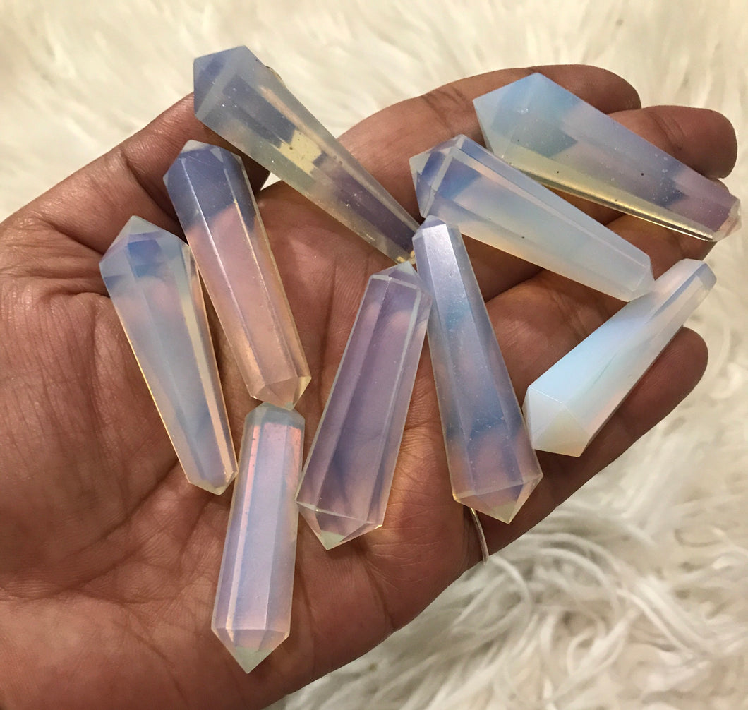 One Opalite Double Point around  2 inches