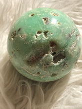 Chrysoprase spheres With Druzy 85mm