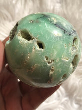 Chrysoprase spheres With Druzy 78mm