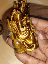 Brown Tiger eye Ganesha 2.5 inch Statue 1