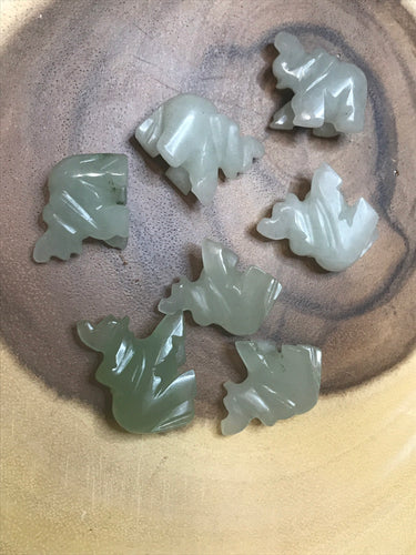 One Green Aventurine Elephant Handmade