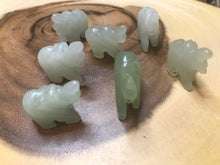 One Green Aventurine Elephant Handmade