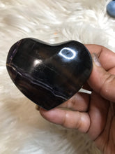 Purple Fluorite Heart -4