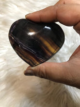 Purple Fluorite Heart -4