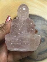Rose quartz Buddha 3 inch Statue 1