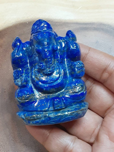 Lapislazuli Ganesha 2.5 inch Statue 1