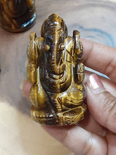 Brown Tiger eye Ganesha 2.5 inch Statue 1