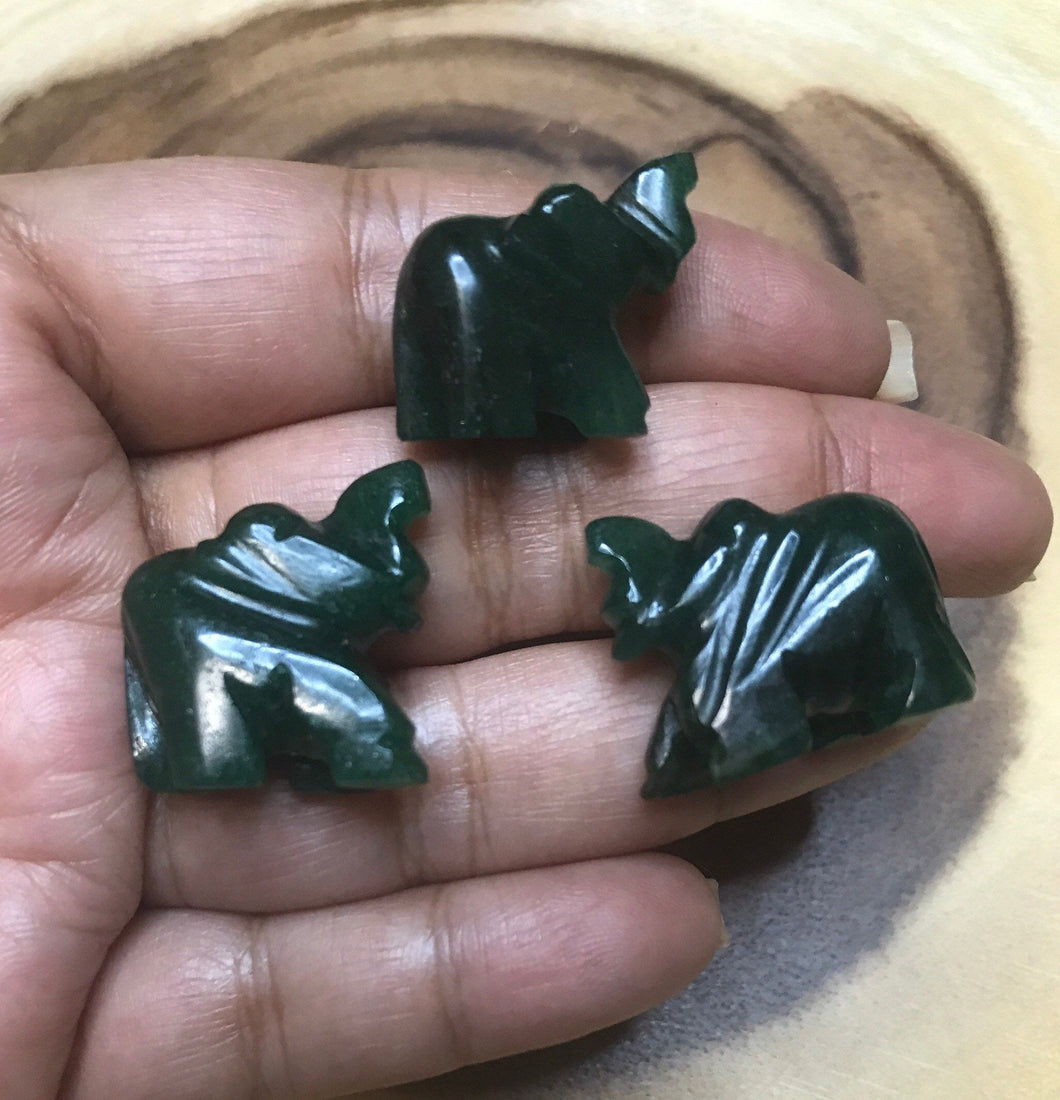 One Jade Elephant Handmade