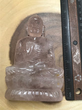 Rosequartz Buddha 4.5 inch Statue 6