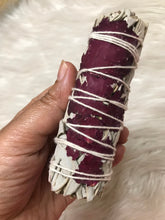 Two Gorgeous 4” Red Rose Sage Smudge Stick