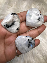 One Flashy Rainbow Moonstone heart 35mm