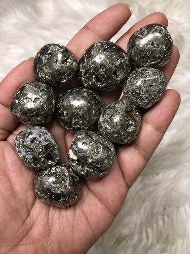 One Druzy Pyrite Tumble