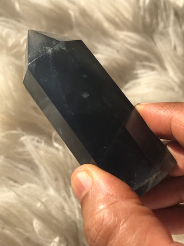 Blue fluorite Point -1