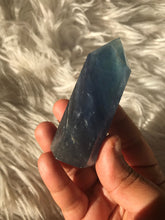 Blue fluorite Point -4