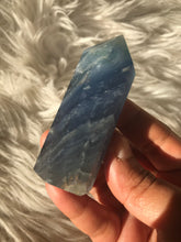 Blue fluorite Point -4
