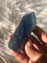 Blue fluorite Point -4