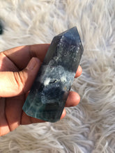 Blue fluorite Point -8