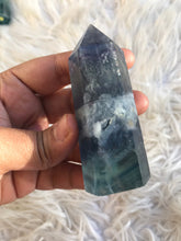 Blue fluorite Point -8