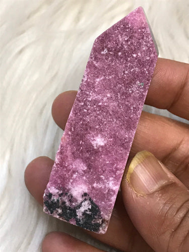 High Quality Rare Druzy Pink Cobalt Calcite Point 9