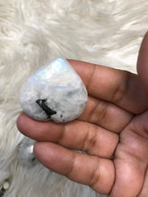 One Flashy Rainbow Moonstone heart 35mm