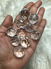 One 22mm Clear Quartz Faceted Sphere