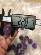 One 20-22mm Amethyst Faceted Sphere