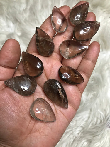 One Gemmy Smoky Quartz  Teardrop