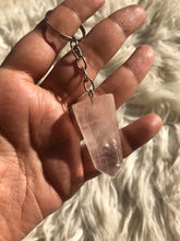One Rose Quartz Point keychain