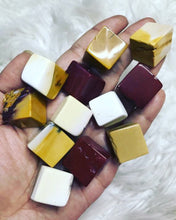 One Colorful mookite jasper cube