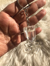 One Clear Quartz  keychain