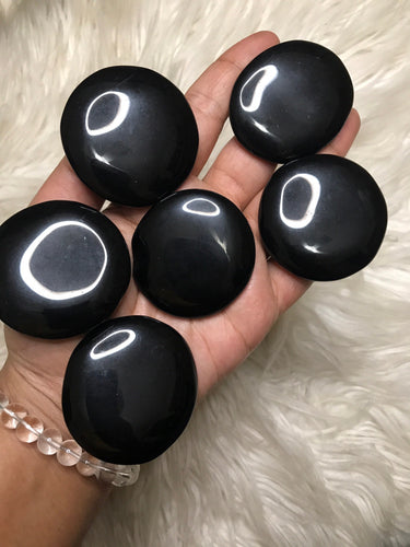 One Black Obsidian Palm