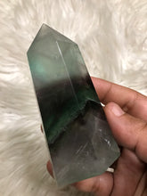 Large Green Blue fluorite Point -1