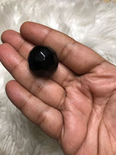One 22mm Black Obsidian Faceted  sphere