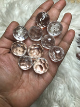 One 22mm Clear Quartz Faceted Sphere