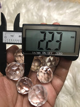 One 22mm Clear Quartz Faceted Sphere
