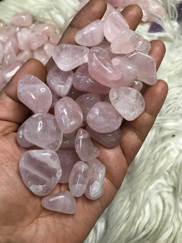 Gemmy rosequartz  Mini Tumbles